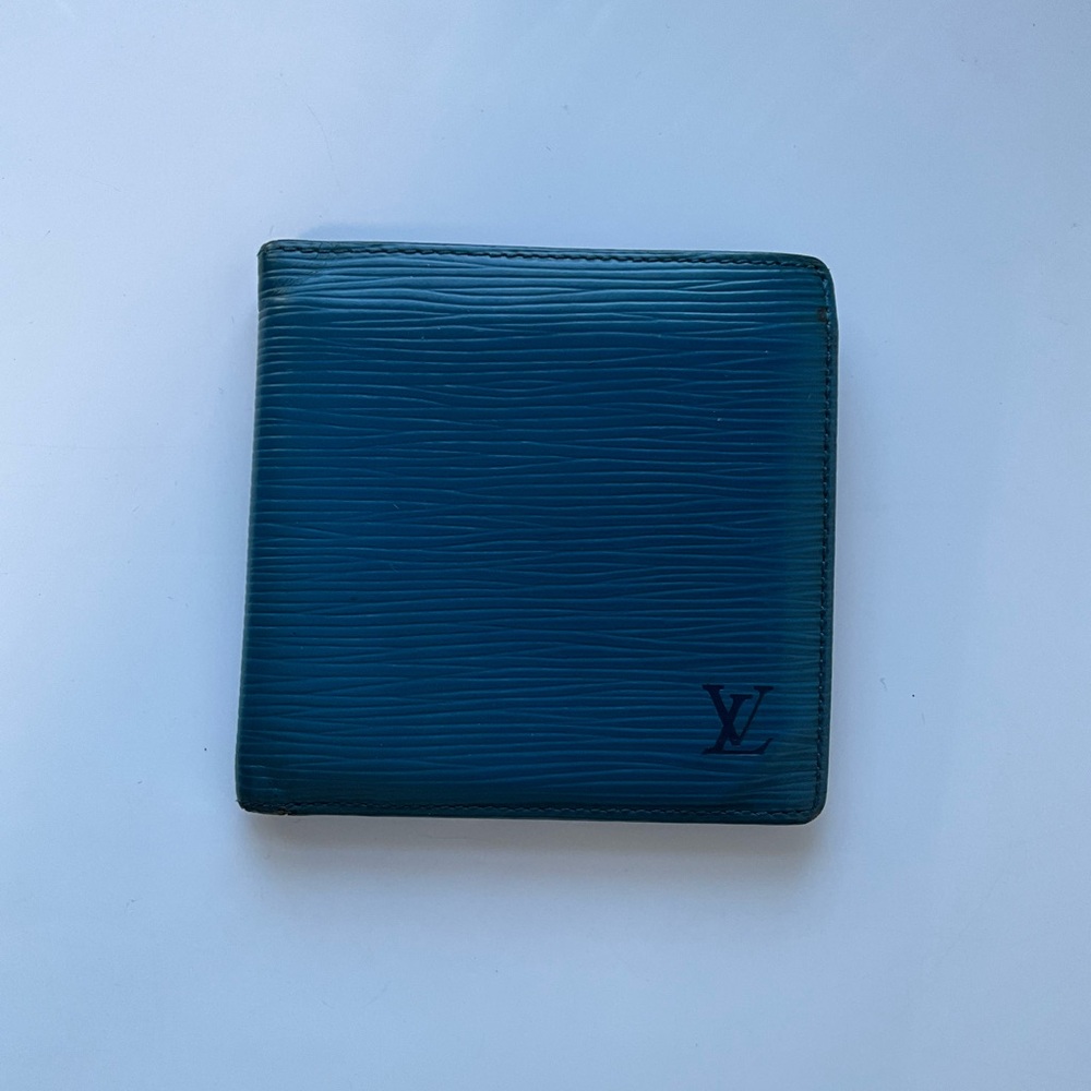 Louis Vuitton Blue Epi Wallet